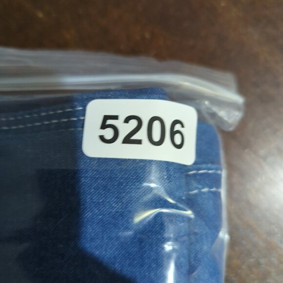 Liberty Denim Bib Overalls Men's 34x30 Blue Carpenter Loop Uneven Inseam Length - Picture 14 of 14